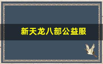 天龙游戏：新天龙八部公益服(新天龙八部官网公告) (2)