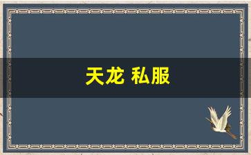 sf天龙八部：天龙 私服(天龙手游私sf下载) (2)